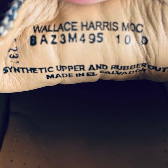 BASS HARRIS TWEED WALLACE MOC SHOES SIZE 10 main image 4